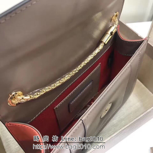 BVLGARI寶格麗 專櫃新款 蛇頭扣環 單層蛇頭包 鏈條單肩斜挎包 B283558 FYD1308